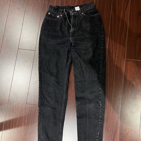 **SOLD** VINTAGE BLACK LEVIS 512 SLIM STRAIGHT LEG JEANS LONG LENGTH - Picture 3 of 3